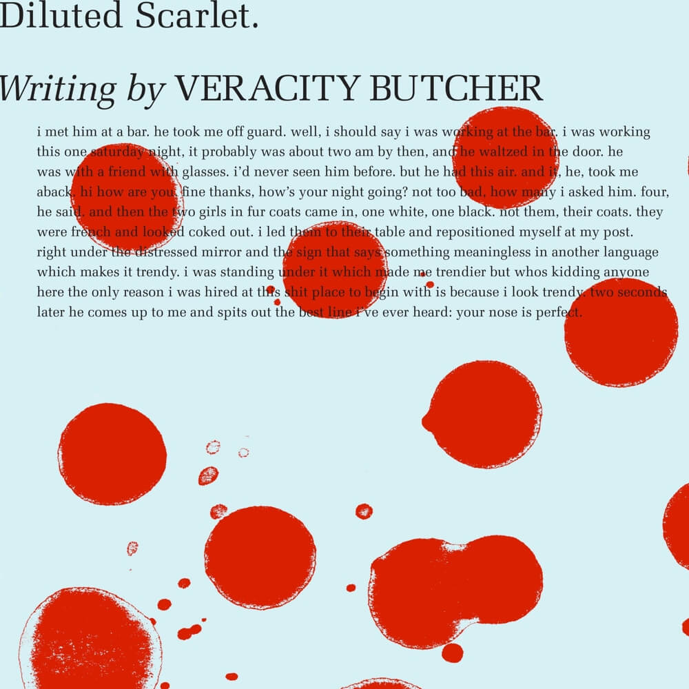 Diluted Scarlet - Artwork by Mia Chamasmany